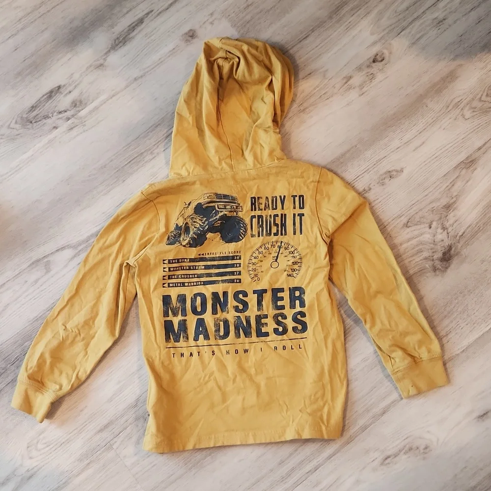 Carter's Boy's Hooded Long Sleeve T Shirt Bundle